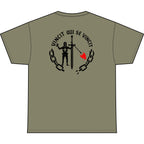 Knight of Inner Victory Heavyweight Tee — "Unchained" Graphic T-Shirt