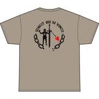 Knight of Inner Victory Heavyweight Tee — "Unchained" Graphic T-Shirt