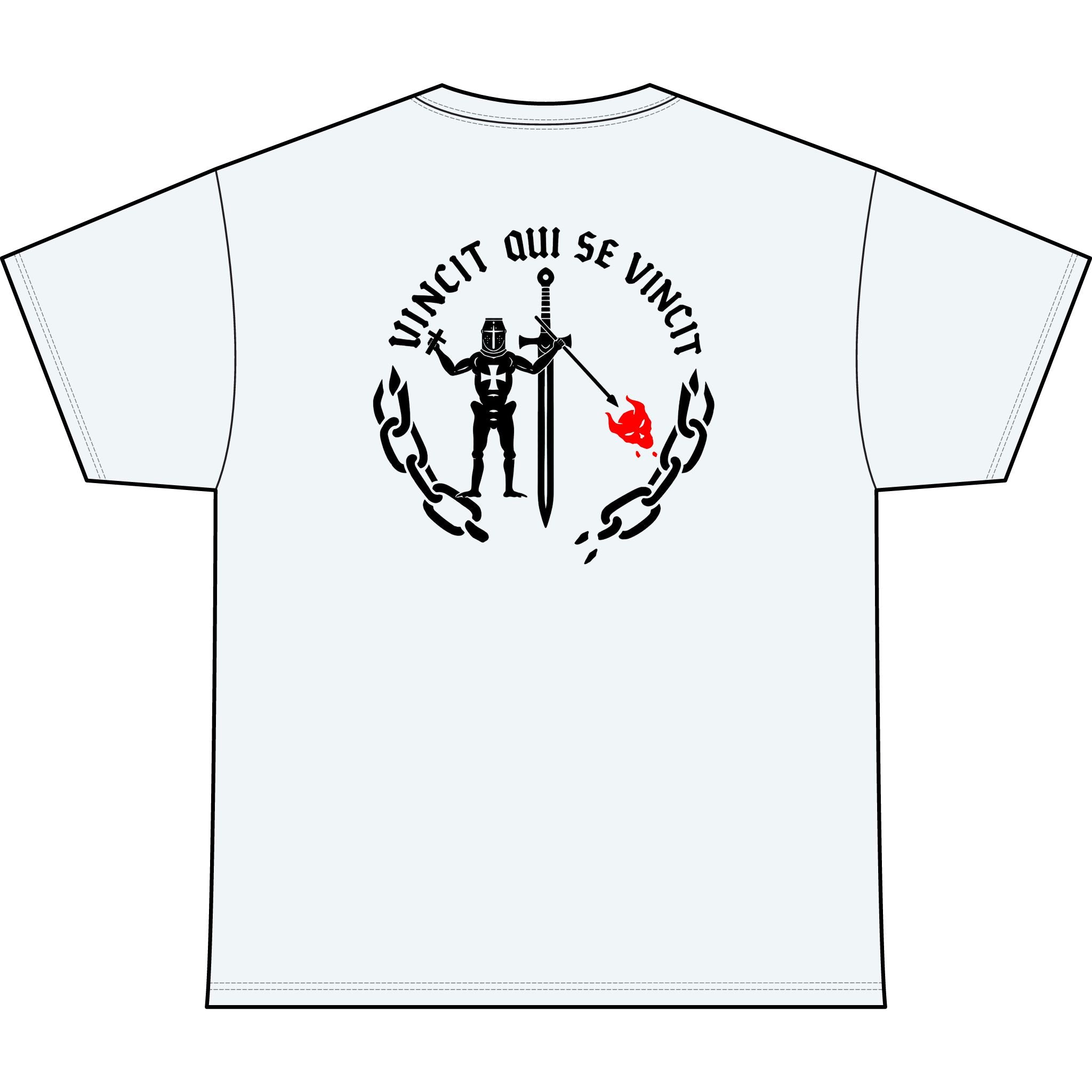 Knight of Inner Victory Heavyweight Tee — "Unchained" Graphic T-Shirt