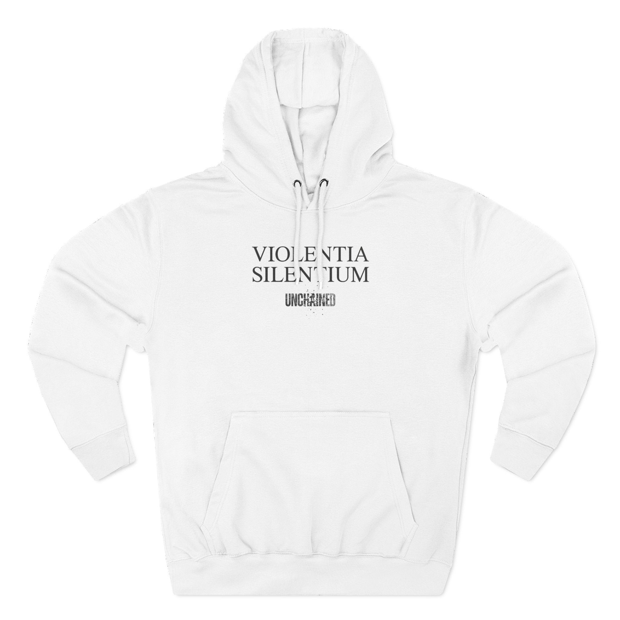 VIOLENTIA SILENTIUM Hoodie — Graphic Streetwear Fleece Hoodie