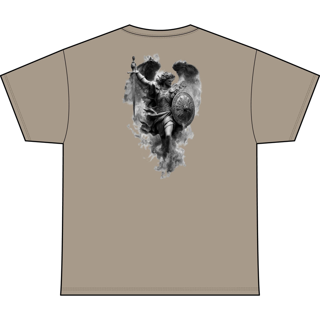 Unchained Fallen Angel Heart Heavyweight Tee — "Unchained" Graphic T-Shirt