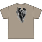Unchained Fallen Angel Heart Heavyweight Tee — "Unchained" Graphic T-Shirt